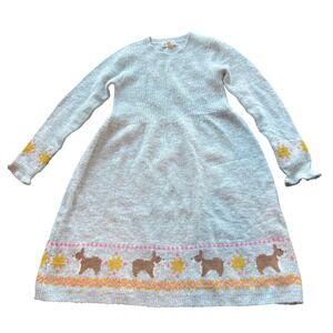 EUC- Tucker + Tate Kids' Girls' Long Sleeve Fair Isle Sweater Dress Size 8